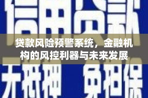 连平贷款风险预警系统，金融机构的风控利器与未来发展