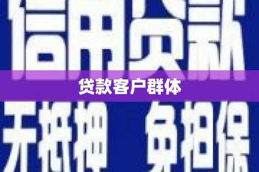 连平贷款客户群体