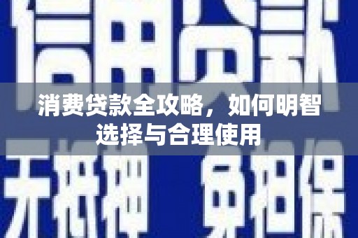 连平消费贷款全攻略，如何明智选择与合理使用