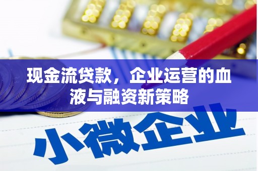 连平现金流贷款，企业运营的血液与融资新策略