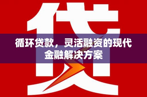 连平循环贷款，灵活融资的现代金融解决方案
