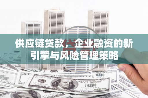 连平供应链贷款，企业融资的新引擎与风险管理策略