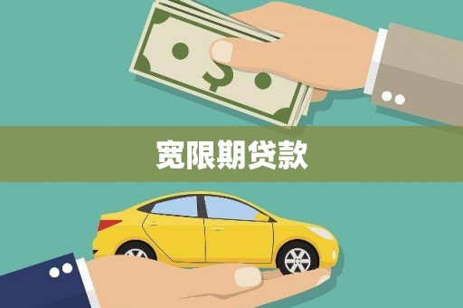 连平宽限期贷款