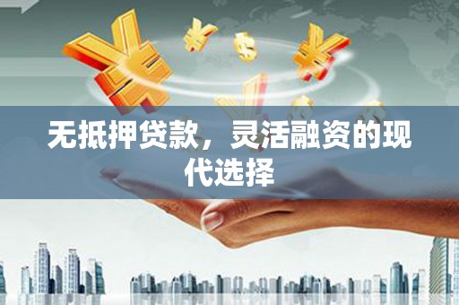 连平无抵押贷款，灵活融资的现代选择