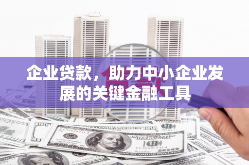 连平企业贷款，助力中小企业发展的关键金融工具