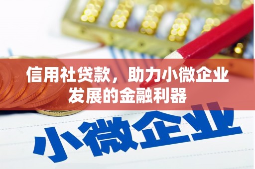 连平信用社贷款，助力小微企业发展的金融利器