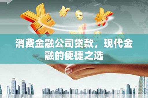 连平消费金融公司贷款，现代金融的便捷之选